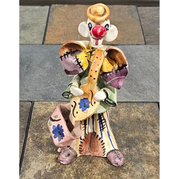 Vintage Clown Lot: Figurines, Plates, Cups - Picture 3 of 9